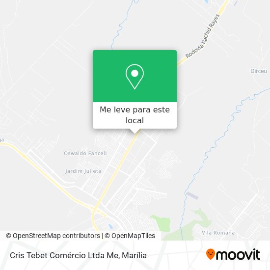 Cris Tebet Comércio Ltda Me mapa