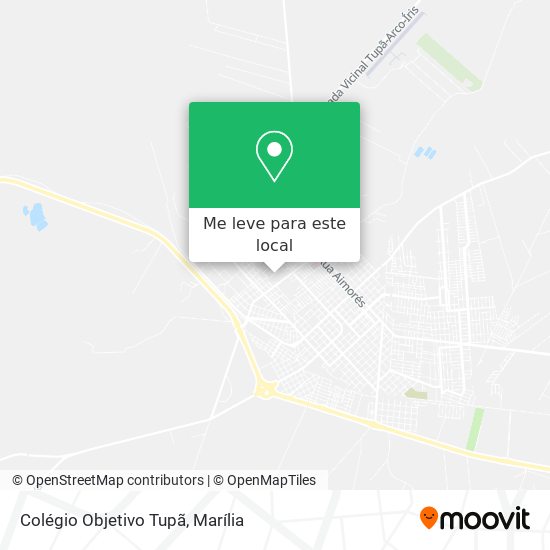 Colégio Objetivo Tupã mapa