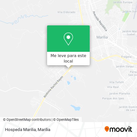 Hospeda Marilia mapa