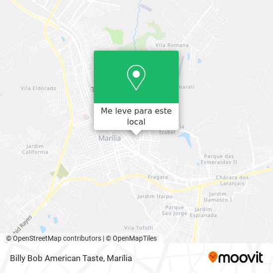 Billy Bob American Taste mapa