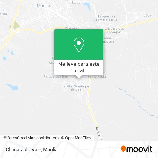 Chacara do Vale mapa