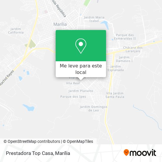 Prestadora Top Casa mapa