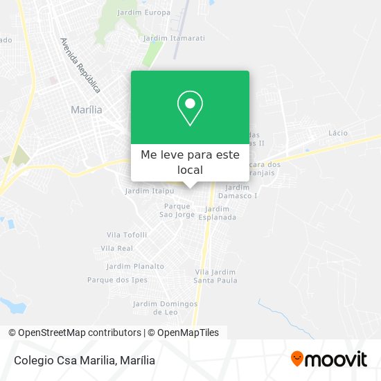 Colegio Csa Marilia mapa