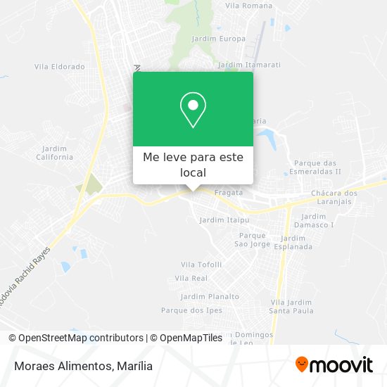 Moraes Alimentos mapa