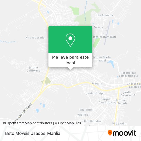 Beto Moveis Usados mapa