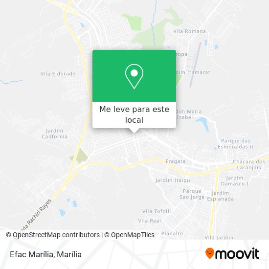 Efac Marília mapa