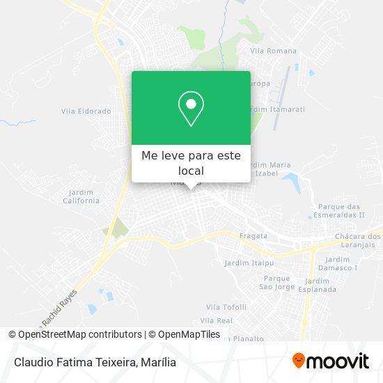 Claudio Fatima Teixeira mapa
