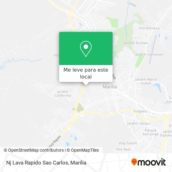 Nj Lava Rapido Sao Carlos mapa