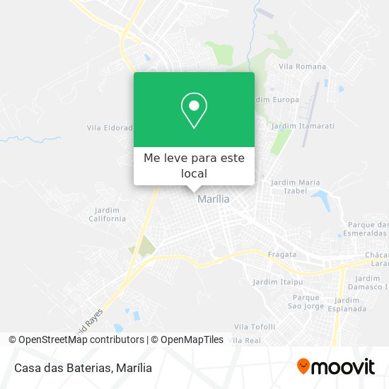 Casa das Baterias mapa