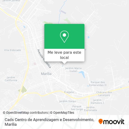 Cads Centro de Aprendizagem e Desenvolvimento mapa