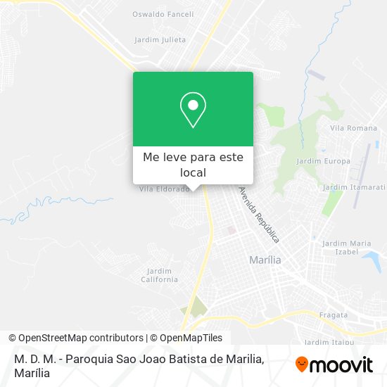 M. D. M. - Paroquia Sao Joao Batista de Marilia mapa