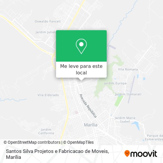 Santos Silva Projetos e Fabricacao de Moveis mapa