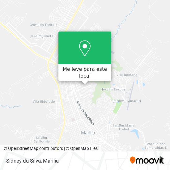 Sidney da Silva mapa