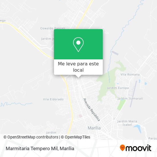 Marmitaria Tempero Mil mapa