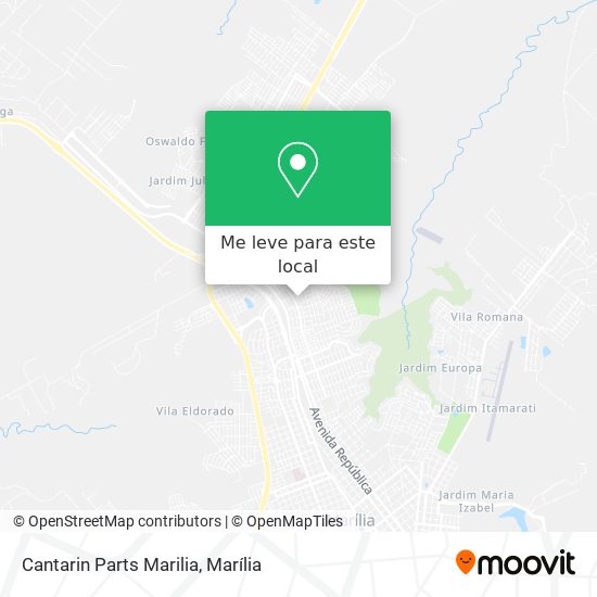Cantarin Parts Marilia mapa