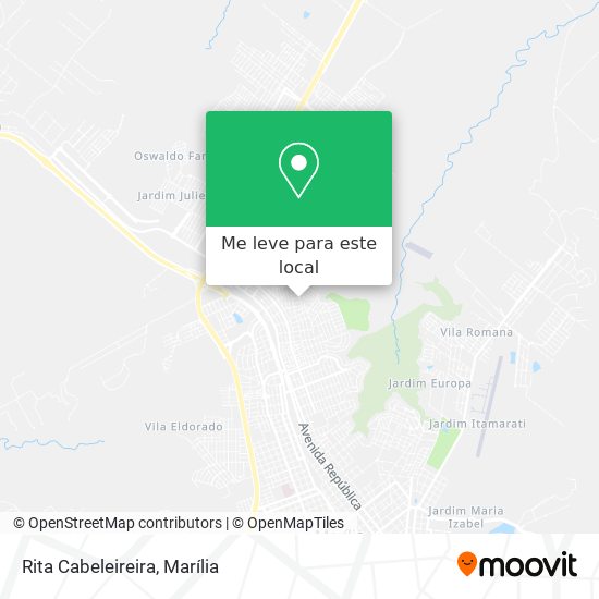 Rita Cabeleireira mapa