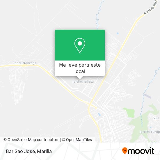Bar Sao Jose mapa