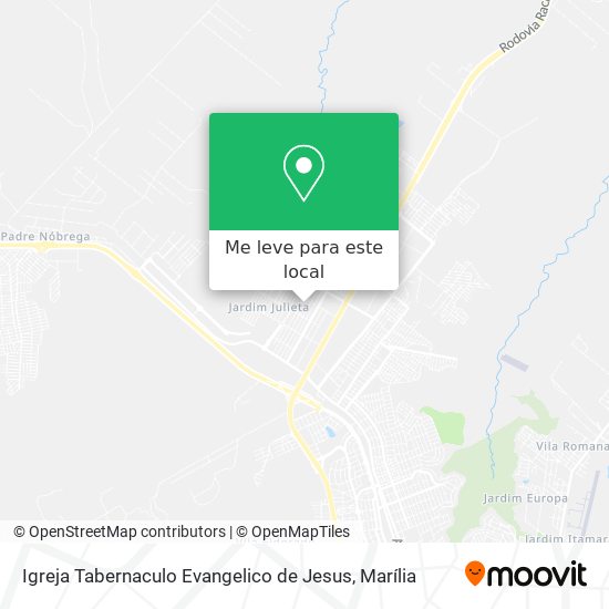 Igreja Tabernaculo Evangelico de Jesus mapa