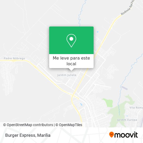 Burger Express mapa
