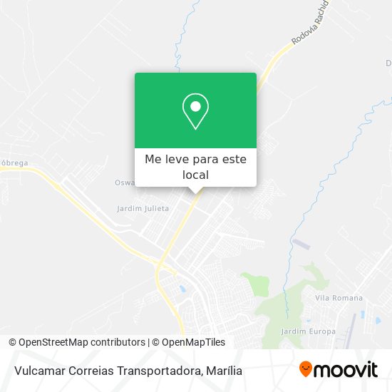 Vulcamar Correias Transportadora mapa