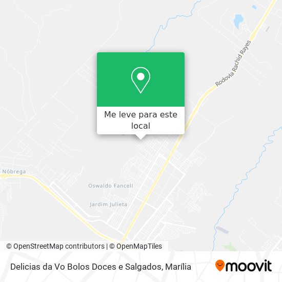 Delicias da Vo Bolos Doces e Salgados mapa