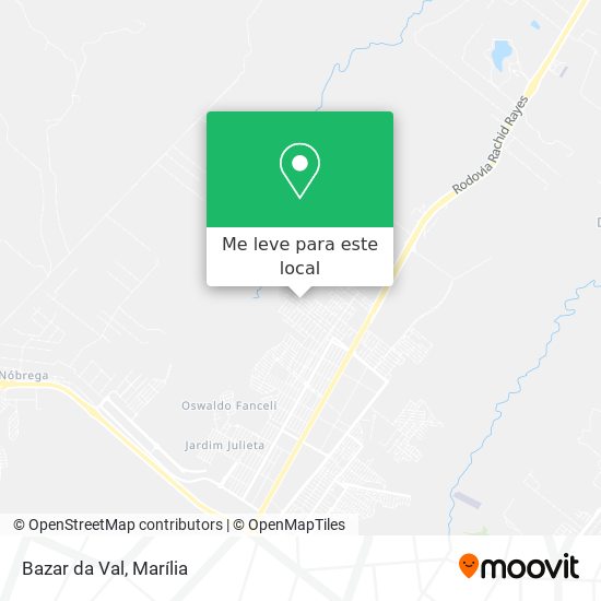 Bazar da Val mapa