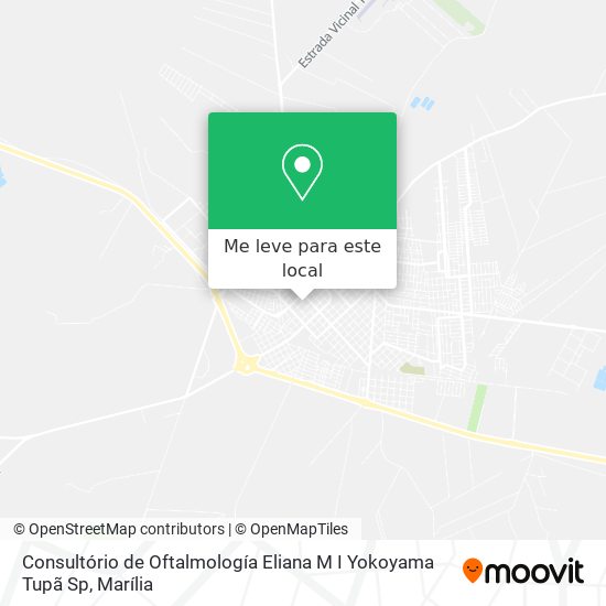 Consultório de Oftalmología Eliana M I Yokoyama Tupã Sp mapa