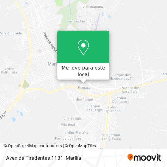 Avenida Tiradentes 1131 mapa