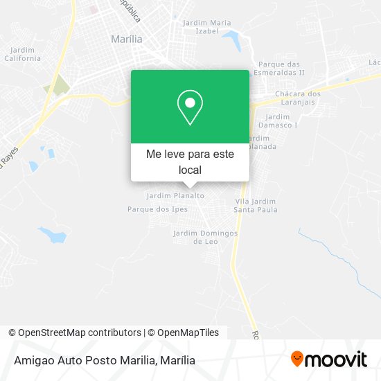 Amigao Auto Posto Marilia mapa