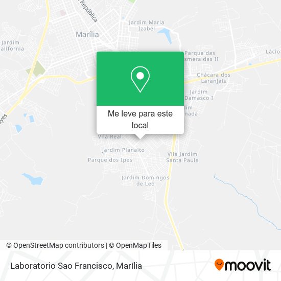 Laboratorio Sao Francisco mapa