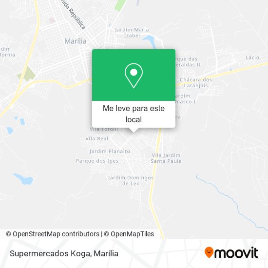 Supermercados Koga mapa