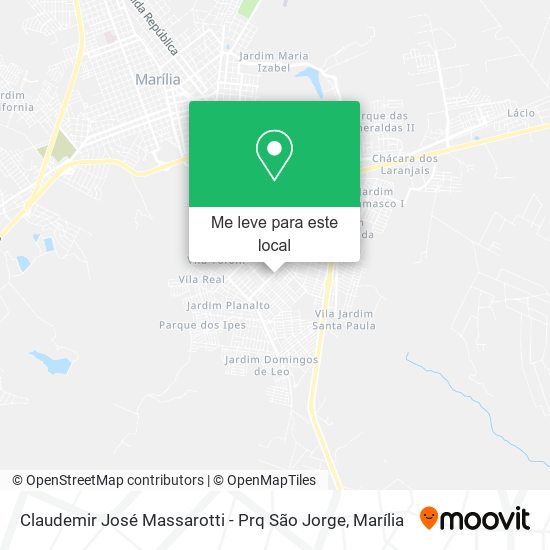 Claudemir José Massarotti - Prq São Jorge mapa
