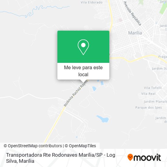 Transportadora Rte Rodonaves Marília / SP - Log Silva mapa