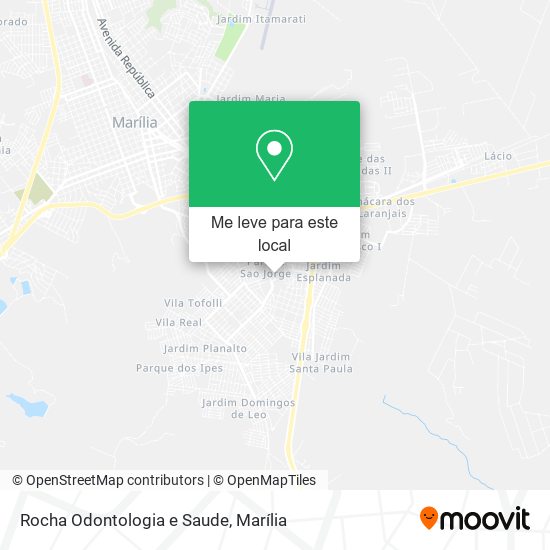 Rocha Odontologia e Saude mapa