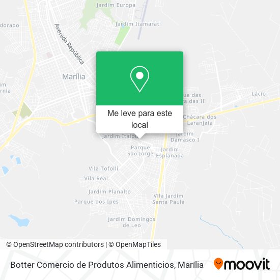 Botter Comercio de Produtos Alimenticios mapa