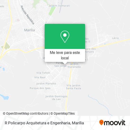 R Policarpo Arquitetura e Engenharia mapa