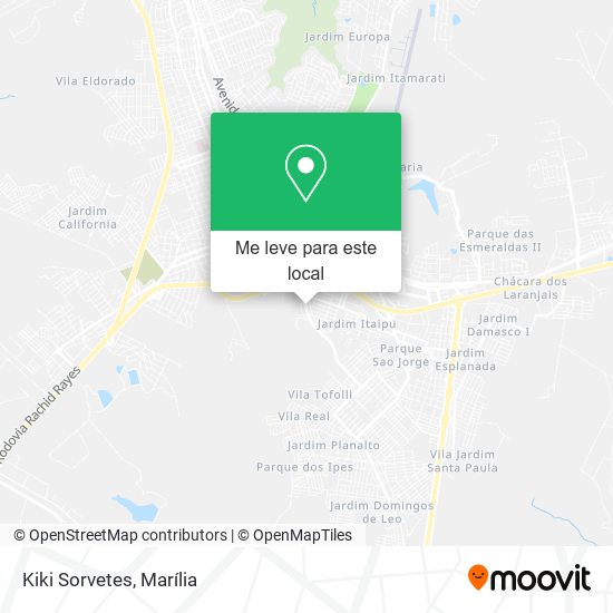 Kiki Sorvetes mapa