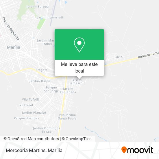 Mercearia Martins mapa