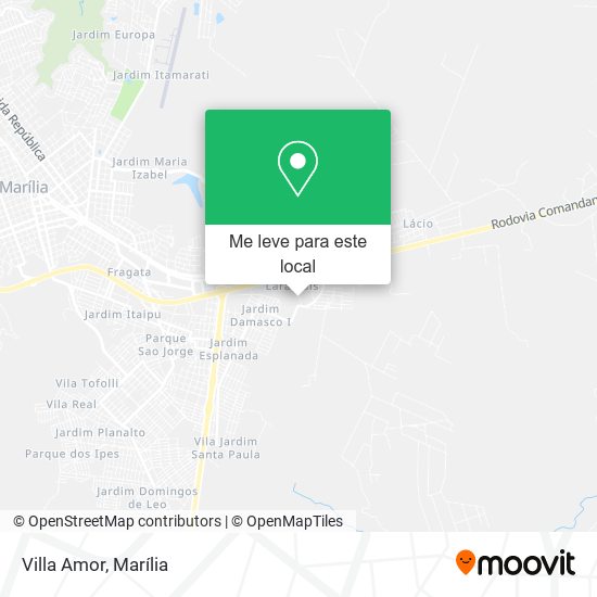 Villa Amor mapa