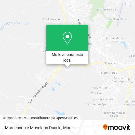 Marcenaria e Movelaria Duarte mapa