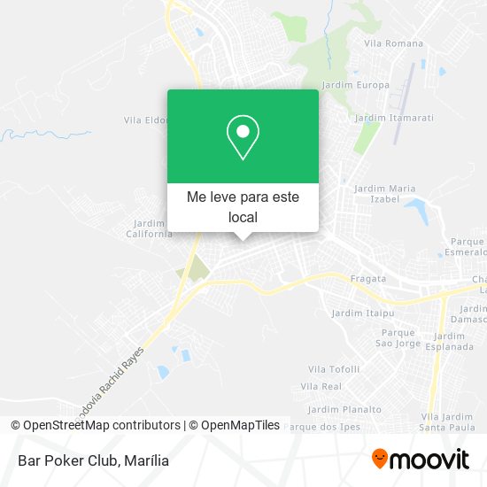 Bar Poker Club mapa