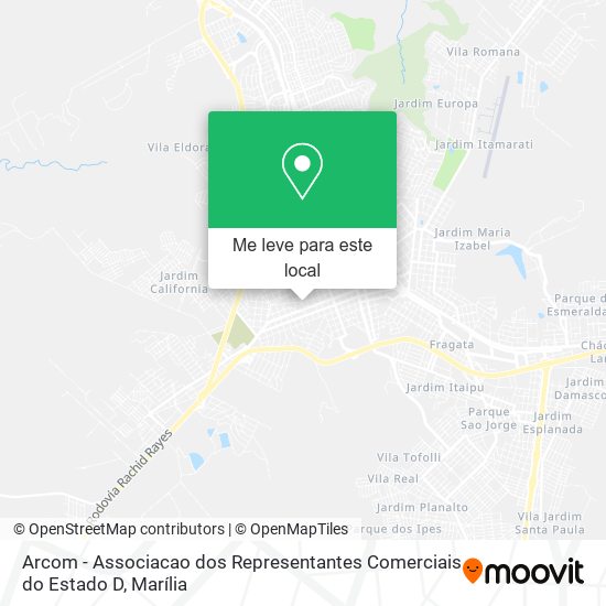 Arcom - Associacao dos Representantes Comerciais do Estado D mapa