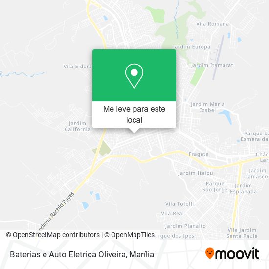Baterias e Auto Eletrica Oliveira mapa