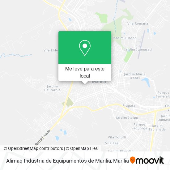 Alimaq Industria de Equipamentos de Marilia mapa