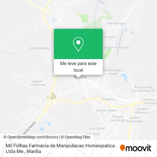 Mil Folhas Farmácia de Manipulacao Homeopatica Ltda Me. mapa