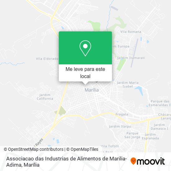 Associacao das Industrias de Alimentos de Marilia-Adima mapa