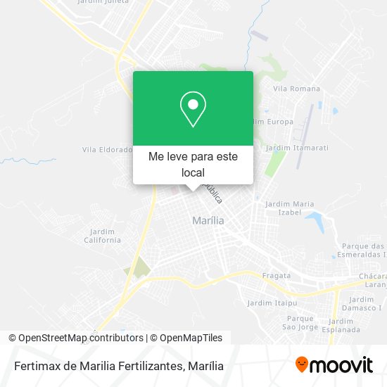 Fertimax de Marilia Fertilizantes mapa
