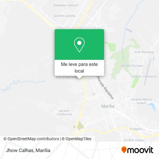 Jhow Calhas mapa