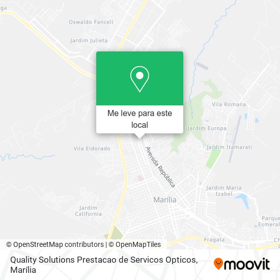 Quality Solutions Prestacao de Servicos Opticos mapa