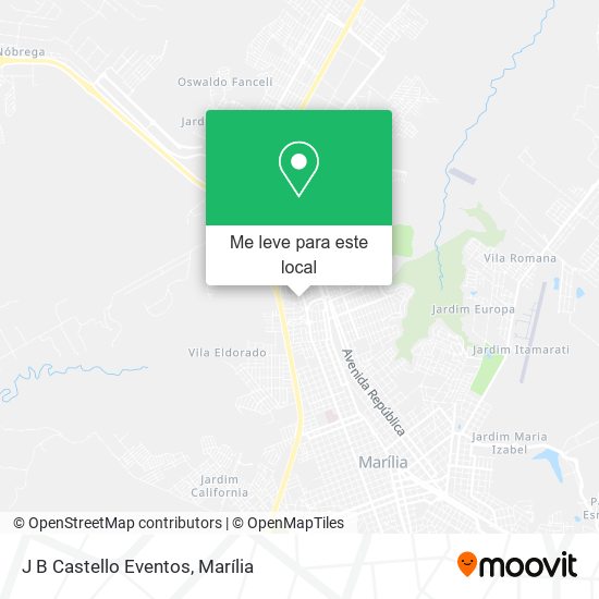 J B Castello Eventos mapa